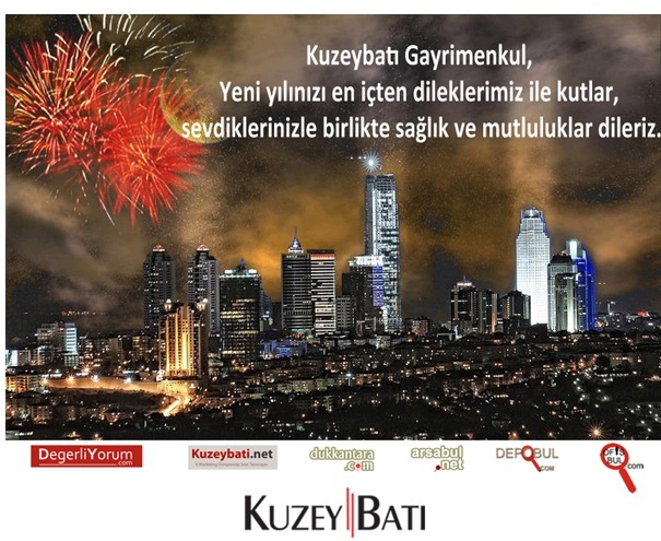 kuzeybatı real estate services wishes you a happy new year.