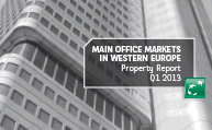 “the european office market, q1 2013” report prepared by bnp paribas real estate was published.