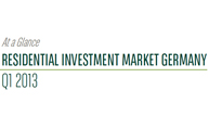 “the residential ınvestment market germany, q1 2013” report prepared by bnp paribas real estate was published.